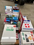 Skid of First Aid Boxes & Examination Gloves