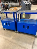 (2) Rolling Computer Carts w/ Electric