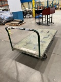 6' x 3' Rolling Metal Material Cart