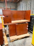 (3) Desks & (1) Cabinet