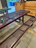Metal Grated Picnic Table