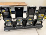 (4) 2021 Zebra Scanners, Model MC930B, w/ Docking Charging Station
