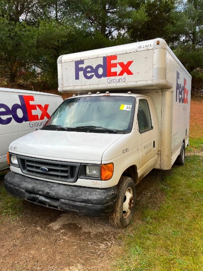 2007 Ford Econoline Dually Box Truck, Vin:1FDXE45S87DB17129, 204,558 Miles, 2-WD, Gas Powered (Does