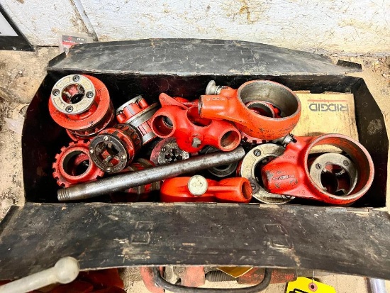 Ridgid Pipe Cutter, No. 2A, 1/8" To 2", Ridgid Bench Yoke, No. 53, Manual Pipe Threader w/ Dies