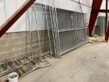 (2) Chain Link Fence Sections & Feet, 10' x 6'