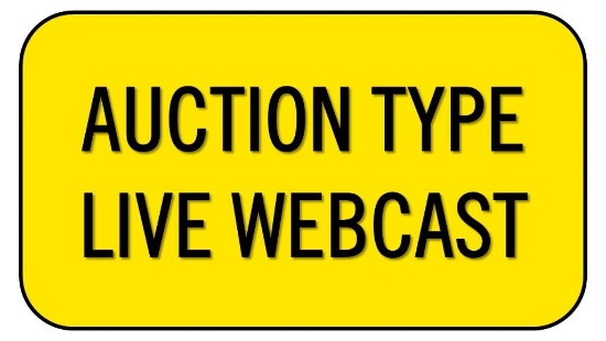 This is a live webcast auction (not a timed online auction). The live webcast auction will begin at