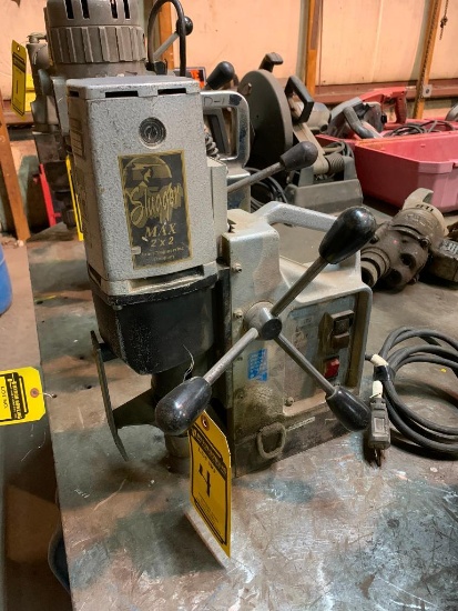 Jancy Engineering Slugger Max 2 X 2 Magnetic Drill, Model 2 X 2 MT2, 10 Amp, 120 V