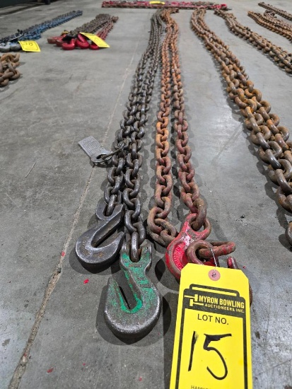 (2) 20' 3/8" Double Hook Chains