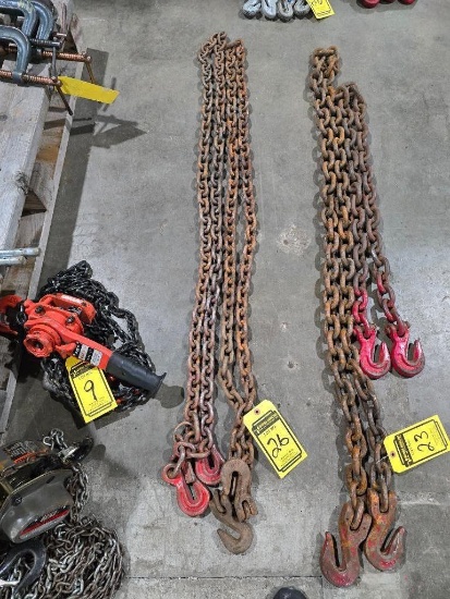 (2) 10' 3/8" Double Hook Chains