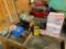 Assorted Bearings & Seals, (6) (New) Spicer SP-5-675X U-Joints, & Assorted Belts on Wall