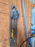 1.5 Ton Central Ratchet Hoist & (2) Manual Chain Falls