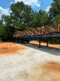 46' Spread Axle Flatbed Trailer, 11r 22.S Tires & Wheels, Wood Deck Goes to Work Over Rig (No Title)