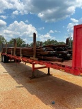 42' T/A Flatbed Trailer & Contents of Drill Pipe (No Title)