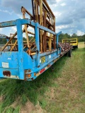 40' T/A Flatbed Trailer & Contents of Drill Pipe (No Title)