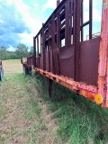 1984 Utility 42' T/A Flatbed Trailer, VIN 1UYFS2425EAO