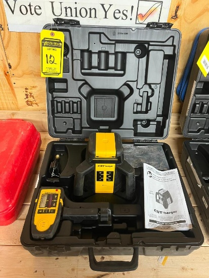 CST/Berger RL25H Laser Level, Laser Eye, CST/Berger Tripod, (2) Measuring Sticks