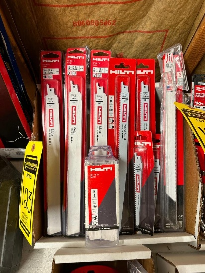 Box of Assorted Hilti Sawzall Blades