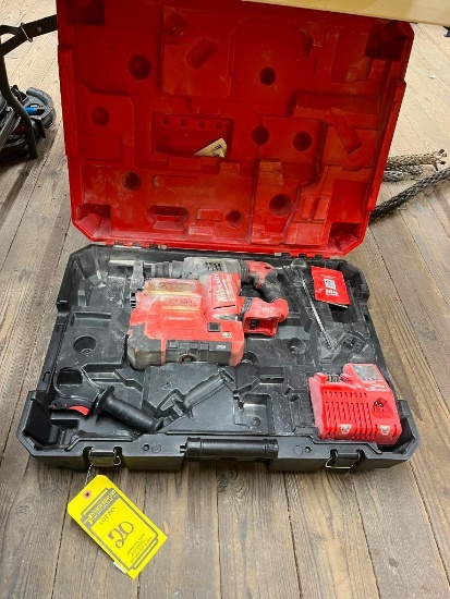 Milwaukee 1-1/8" SDS Plus Rotary Hammer, 18 V, w/ Charger, No Battery