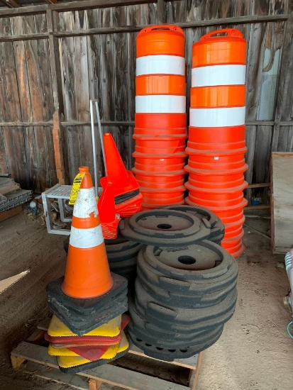 Assorted Safety Barrels & Pylons