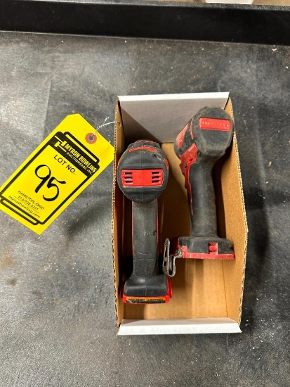 Milwaukee Impact Driver & 1/2" Drill/Driver, 18 V, No Charger, No Batteries