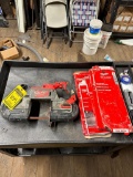 Milwaukee Deep-Cut Band Saw, 18 V, No Charger, No Battery, Spare Blades