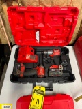 Milwaukee Drill/ Impact Set, 18 V, w/ Charger, (2) Batteries