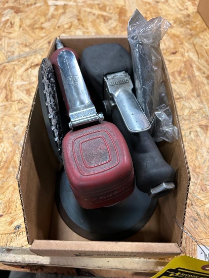 (2) Dual Action Pneumatic Sanders; Huskey & Rodac, 6" Disc