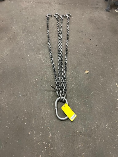 3/8" 4-Leg 6' Reach 18,400 LB. WLL Chain