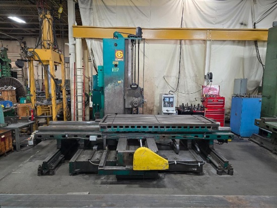 G & L CNC Horiz Boring Mill, Table Type, 5" Bar, Table 48" x 120", Model PMC-5, S/N 410-127-72, 1972