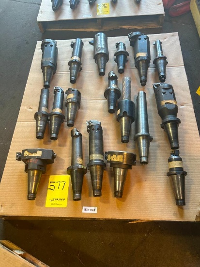 (18) Pcs. of Assorted Cat 50 Tooling