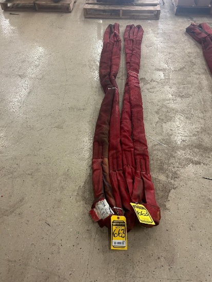 (4) Liftex 8' Round Slings, 42,400 LB. WLL Basket