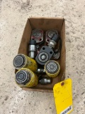 Box of (8) Assorted Power Team & Enerpac Bottle Jacks