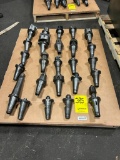 (25) Pcs. of Assorted NMTB 50 Flash Change Taper Tooling