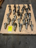 (25) Pcs. of Assorted NMTB 50 Flash Change Taper Tooling