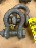 (2) Crosby 12-Ton Shackles