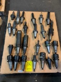 (25x) Assorted CAT 50 Taper Tool Holders, including DeVlieg