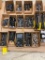 Pallet w/ Assorted Hold-Downs, V-Blocks, Wrenches, Corner Rounding End Mills, Indexable End Mills,