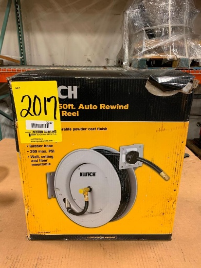 Klutch 3/8" X 50' Retractable Air Hose Reel (New in Box)