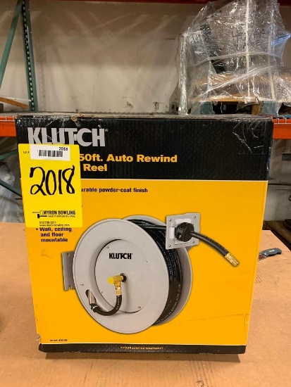 Klutch 3/8" X 50' Retractable Air Hose Reel (New in Box)
