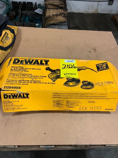 Dewalt HD 7"-9" Sander/ Grinder, 120 Volt (New in Box)