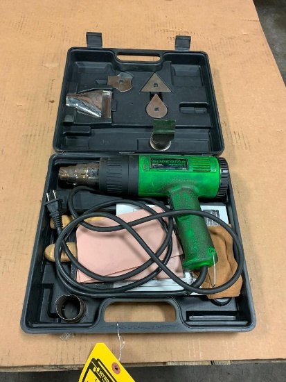 Superior Power Tools Heat Gun Kit, Model SPT270, 120 Volt, 2-Temperature Settings, 375 Celsius & 495