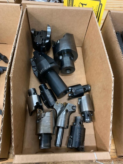 (2x) Boxes w/ Assorted Indexable Boring Heads, Tool Holders