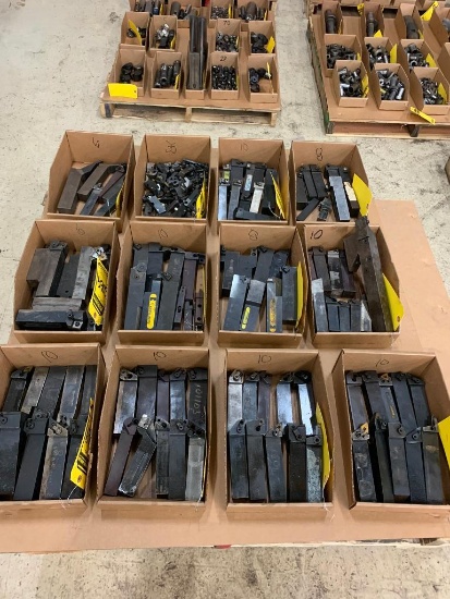 (98) Turning Squ Shank Tool Holders & (35) Cartriges for Boring & Turning