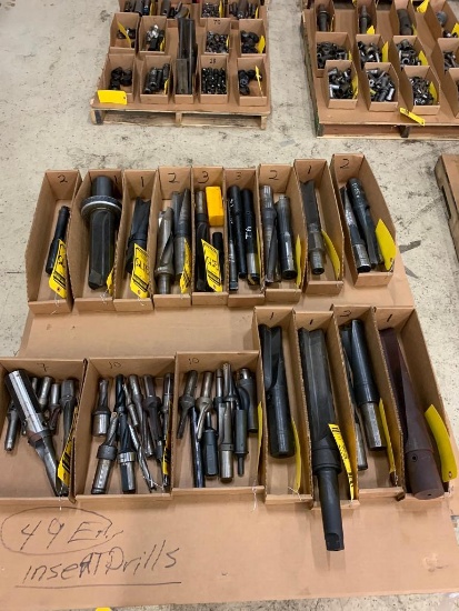 (49) Assorted Indexable Insert Drills, coolant-thru