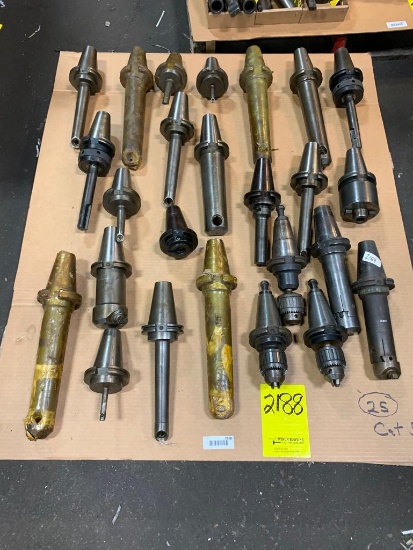 (25x) Assorted Cat 50 Taper Tool Holders