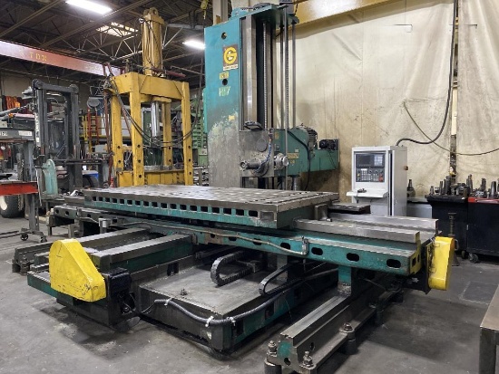 Giddings & Lewis Horizontal Boring Mill, Model 70-D5, Table-Type, S/N 150-1117-68, Camsoft Servo