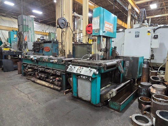 Marvel Series 81 Vertical Hydraulic Tilting Bandsaw, Model 81-9/M3M, SN E-344888, Cuts 18" x 20"