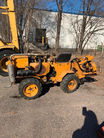 Onan Ride-On Gas Powered Cable/Disc Trench/Laydown Machine, Model NHC-MS