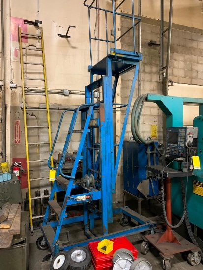 Master EZ-Rizer Winch Platform Lift, 300 LB. Capacity, 14'7" Platform Height