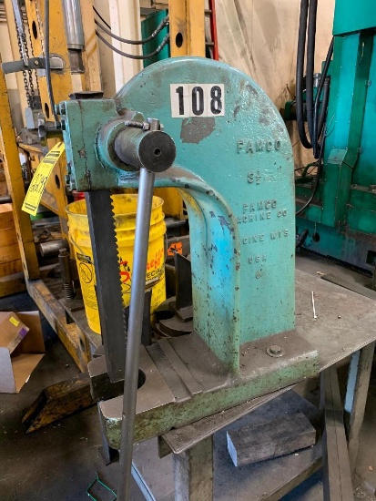Famco 3-1/2 Arbor Press, 9" Throat